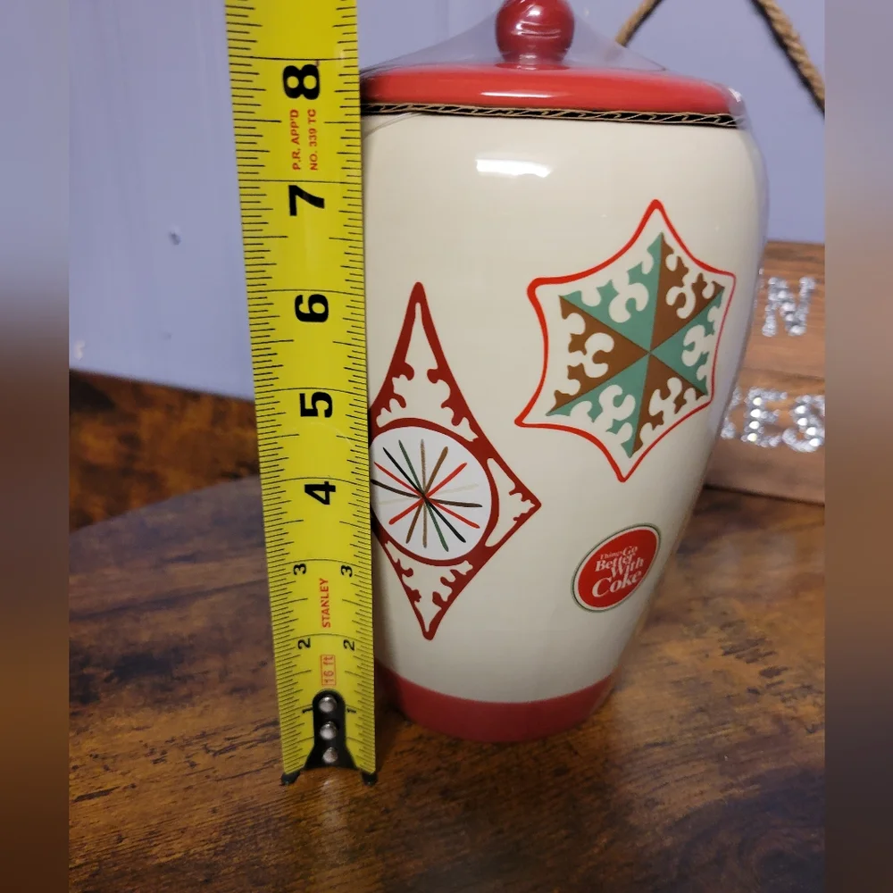 Vintage Coca-Cola cookie Jar retro diner style collectable